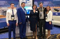 Picture of OKOndt GROUP specialists with ASNT President Scott Cargill during ASNT Annual Conference and Exhibition – 2019