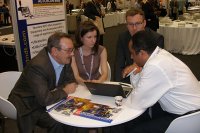 OKOndt GROUP's specialists are communicating with the visitors of the NDT exhibition in Durban, South Africa-2012