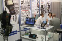 At OKOndt Group's booth during the European Conference and Exhibition of NDT 2018 (ECNDT)