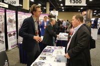 OKOndt GROUP representatives with the company booth visitors at the ASNT 2017, USA