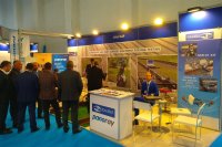 Visitors of the OKOndt Group's booth  at the Eurasia Rail-2019, which took place in Turkey
