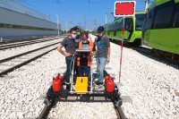 OKOndt GROUP's specialist trains the customer's staff how to operate the ultrasonic double rail flaw detector UDS2-73, August 2020, Турция