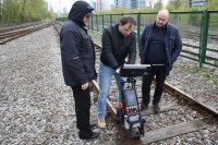 OKOndt Group's specialist trains the technical staff of the Polskie Koleje Państwowe S.A. (Polish State Railways) to operate the ultrasonic single rail flaw detector UDS2-77