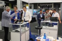 OKOndt Group's specialists demonstrate the company's NDT equipment to the ECNDT-2018 attendees  