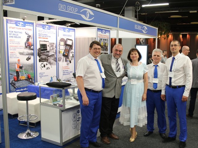 OKOndt GROUP specialists and David Mandina at the international exhibition