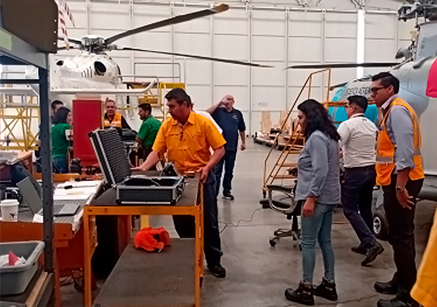 Helicopter NDT Training by Sonoflow Innovative Specialists, 2025, Mexico