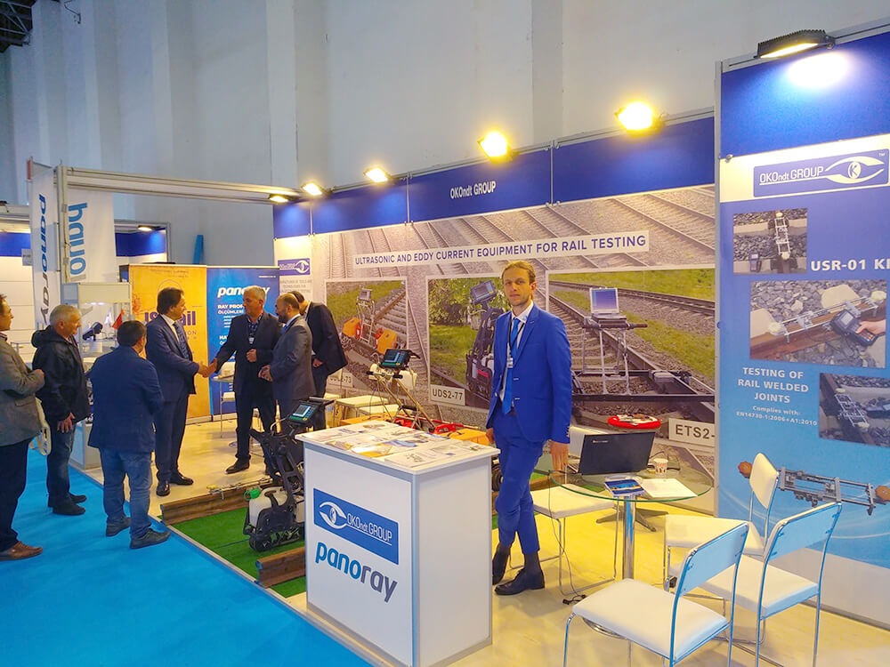 Booths of OKOndt GROUP and Turkish partner the Panoray company at Eurasia Rail-2019 Izmir, Turkey