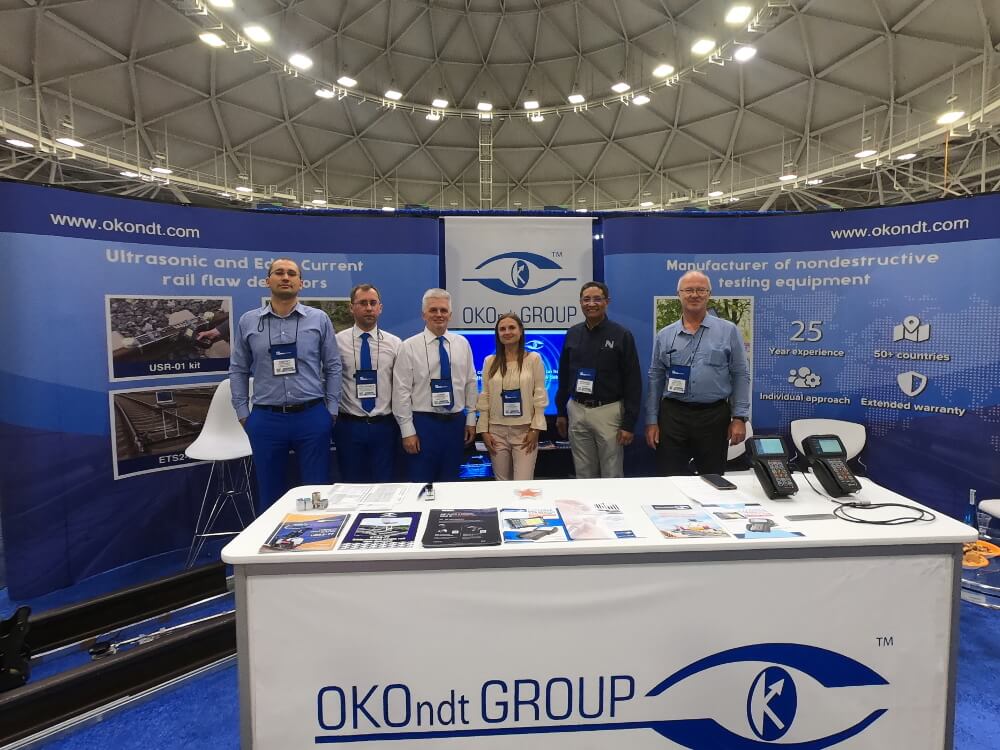 OKOndt GROUP team and the US distributor NOMO Group at the Exhibition  Railway Interchange-2019