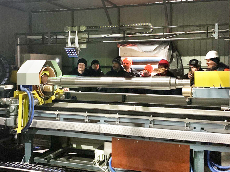Pruebas de ejes ferroviarios en el proceso de su producción utilizando equipos automatizados de ensayos no destructivos