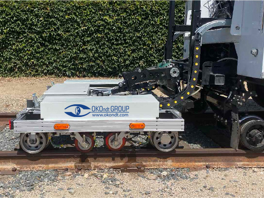 High-speed rails testing system OKOSCAN UT73HS