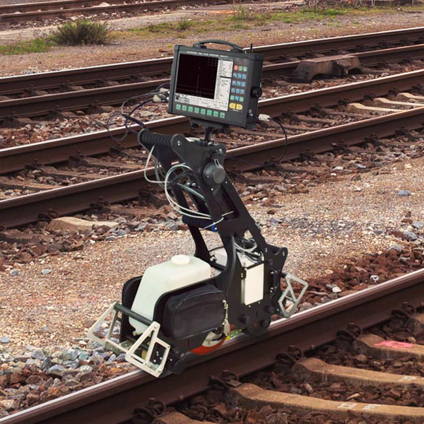 Ultrasonic mechanized railway track inspection trolley UDS2-77