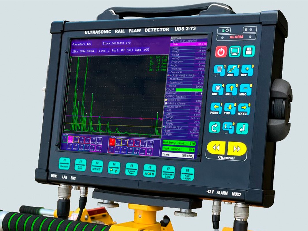 Ultrasonic rail flaw detectors from the UDS2-7X product line