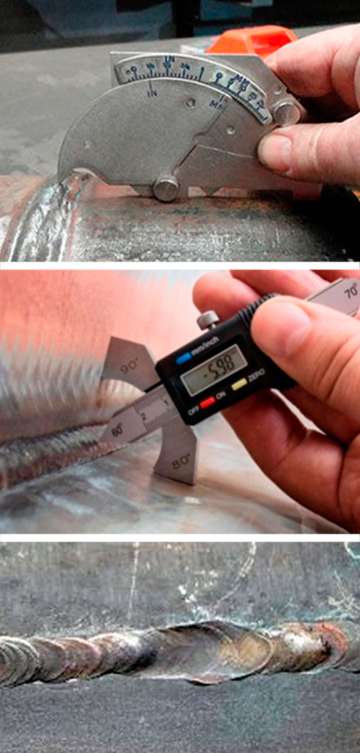 Measurement of the geometrical parameters of weld joint