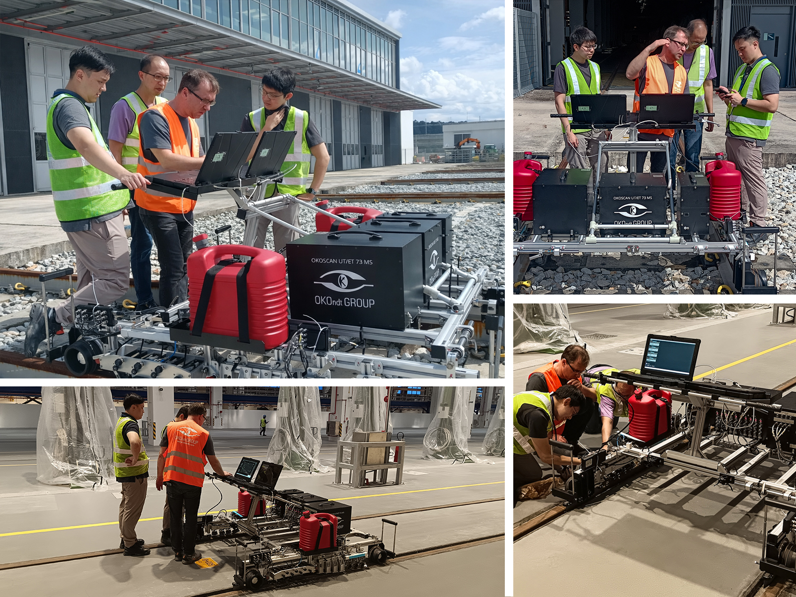 On-Site Training on OKOSCAN UT/ET 73 MS for the ST. Engineering in Singapore