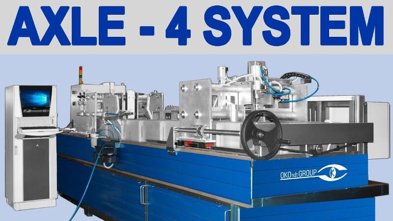 AXLE-4 System for automated ultrasonic inspection of railway axles during production