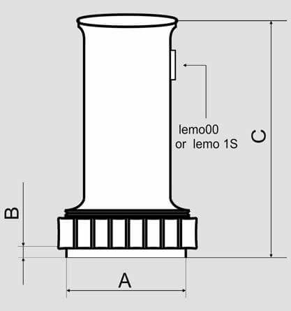 Ultrasonic Straight Beam Probe with ceramic face (single element) produced by OKOndt GROUP™