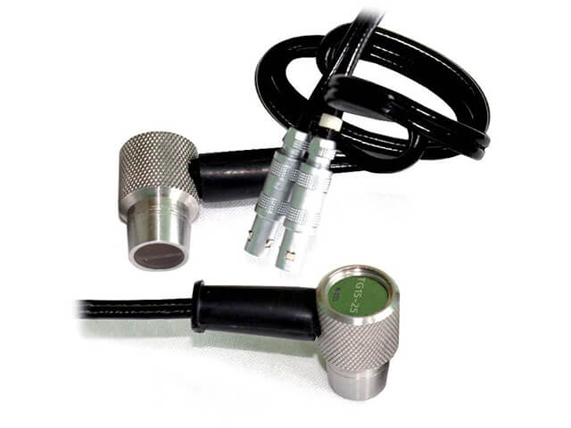Convertidor ultrasónico recto (doble elemento, con el cable incorporado) para los medidores de espesores 