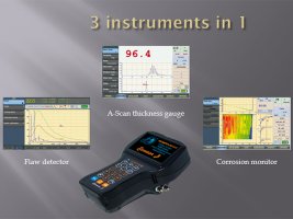 Portable Ultrasonic Flaw Detector Sonocon B Version «Thickness Gauge +»