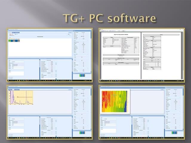 Thickness gauge and PC software of the portable ultrasonic flaw detector Sonocon B, version «Thickness Gauge +»