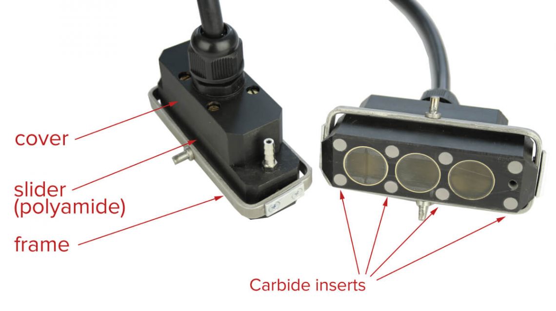 Ultrasonic Single Rail Flaw Detector UDS2-77 probe unit